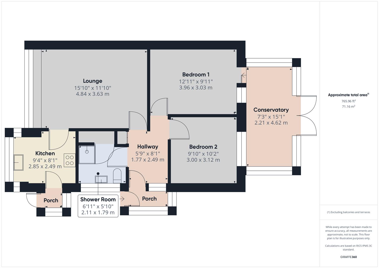 Floorplans For Netherfield, Highley