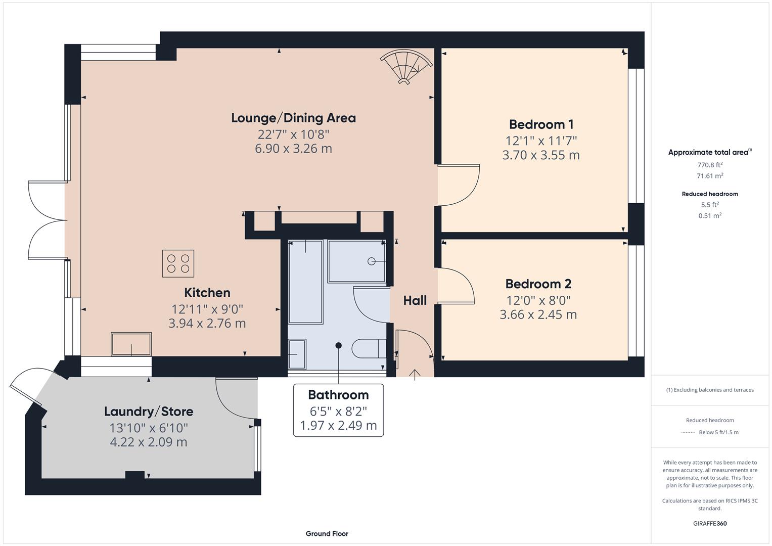 Floorplans For Waterloo Road, Bewdley, Worcestershire