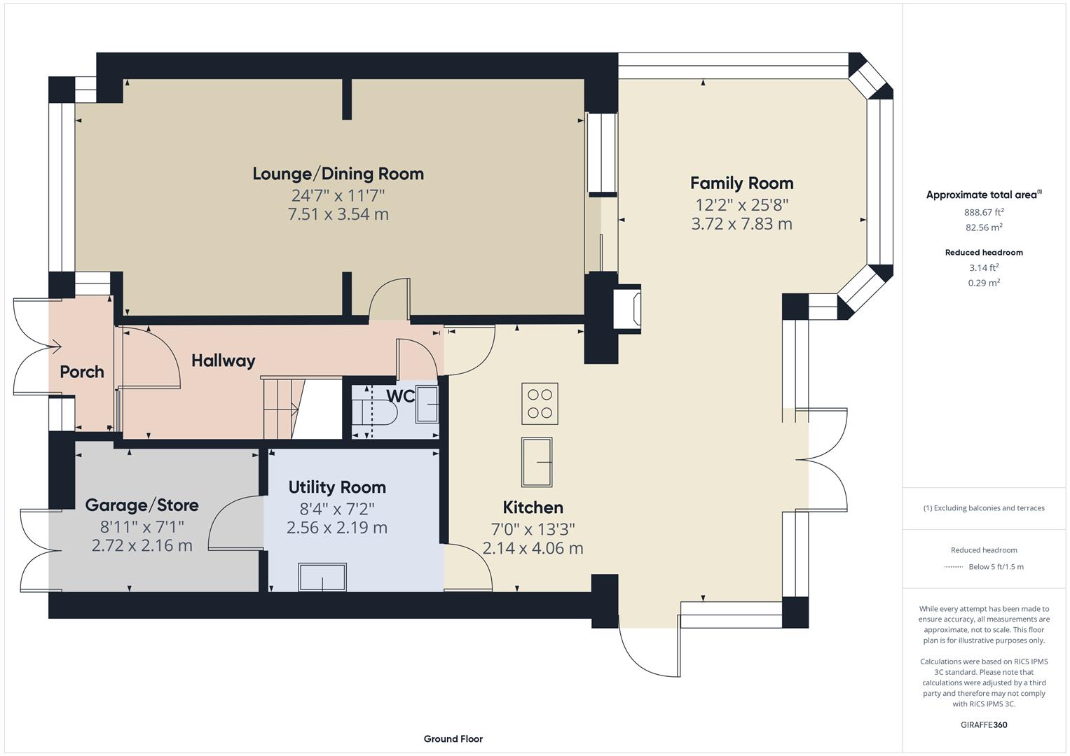 Floorplans For Drew Crescent, Stourbridge, West Midlands