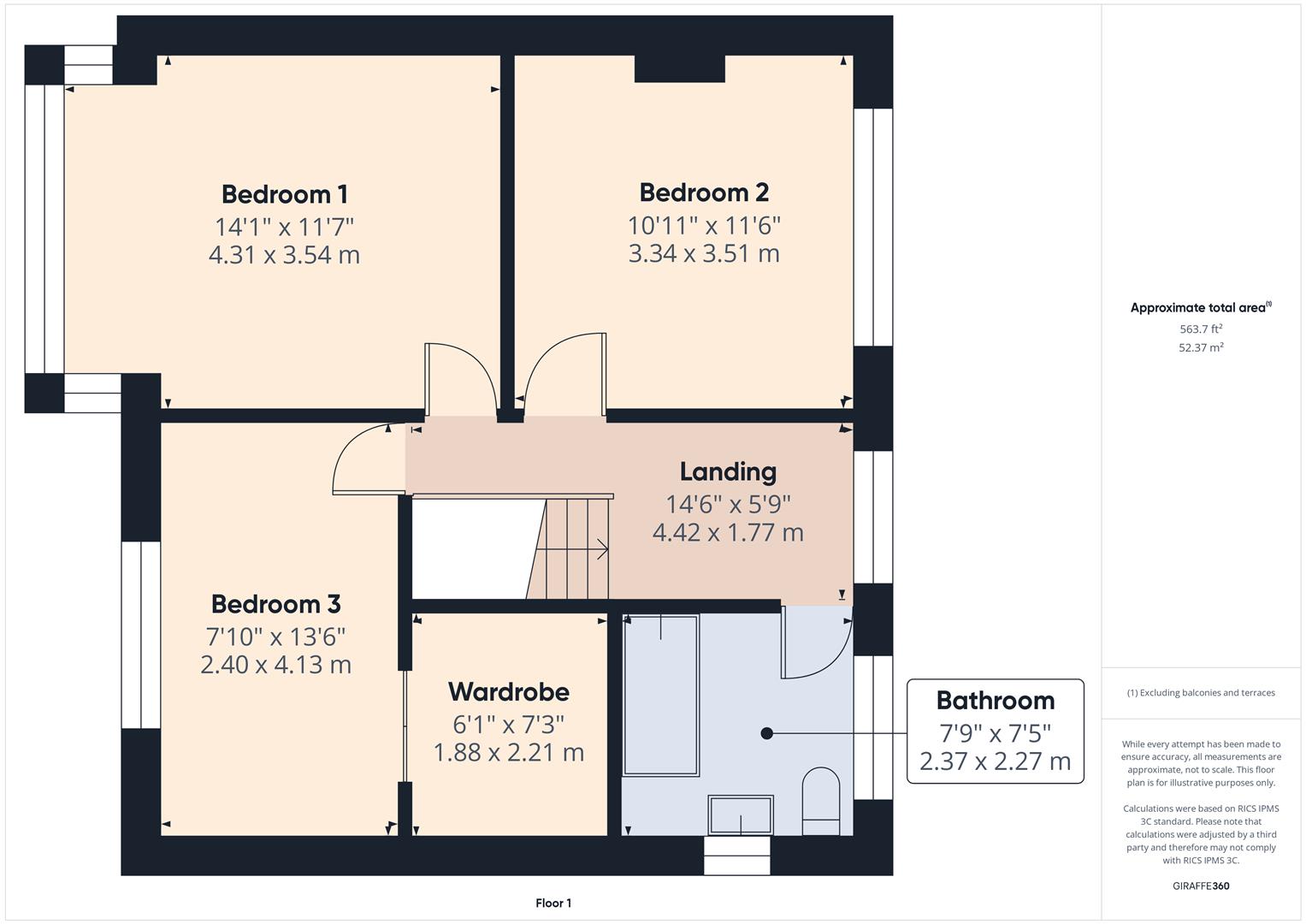 Floorplans For Drew Crescent, Stourbridge, West Midlands