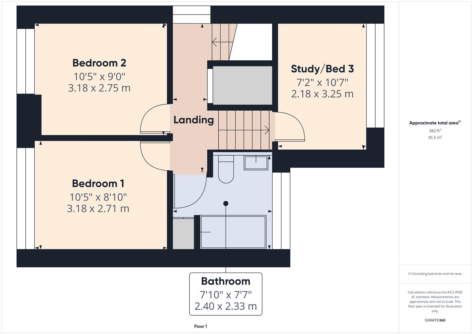 Floorplans For Larches Road, Kidderminster