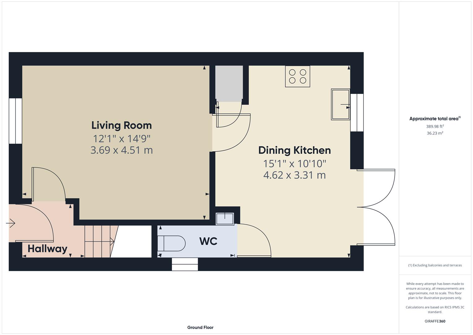 Floorplans For Rea View, Cleobury Mortimer