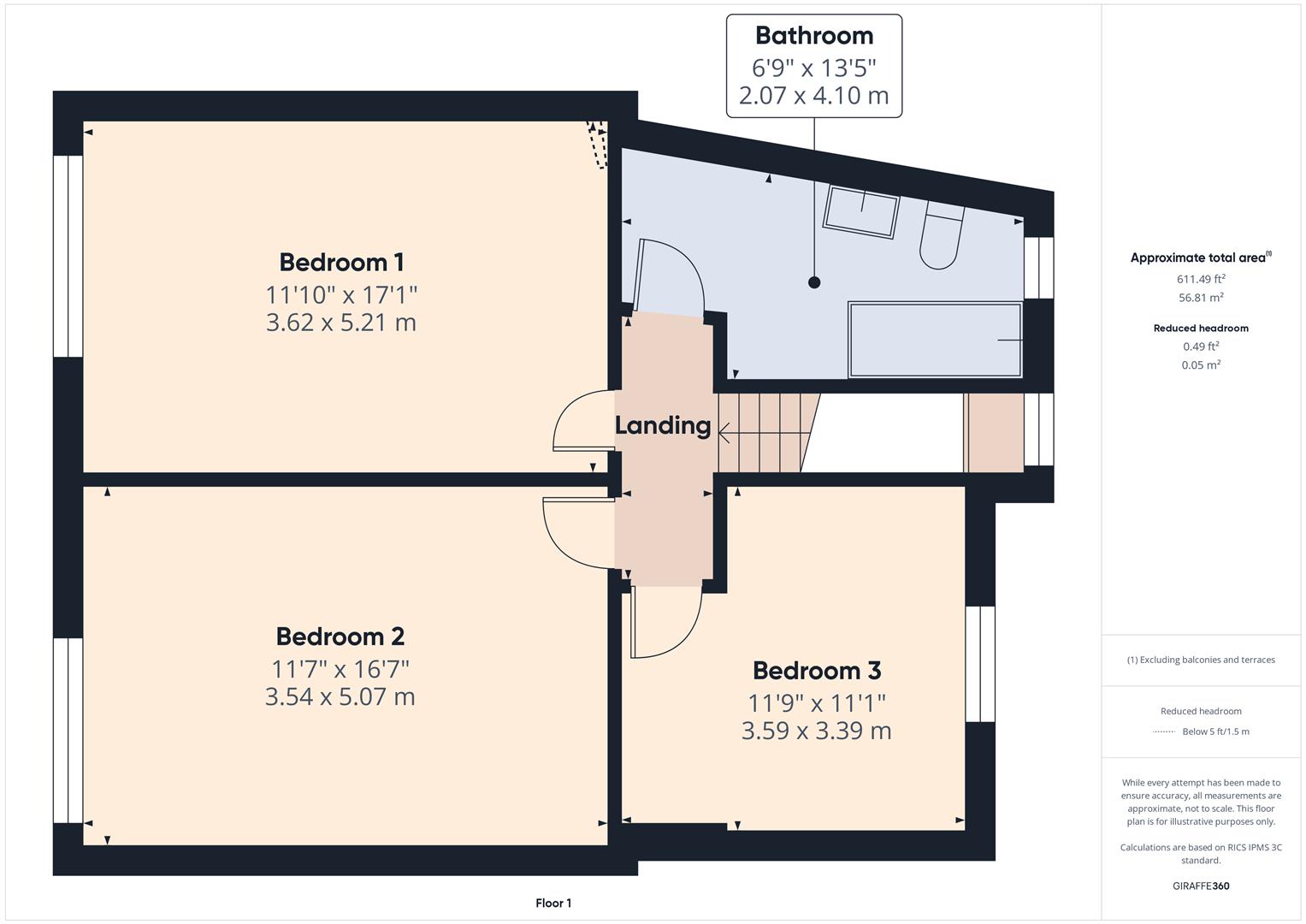 Floorplans For Lax Lane, Bewdley, Worcestershire