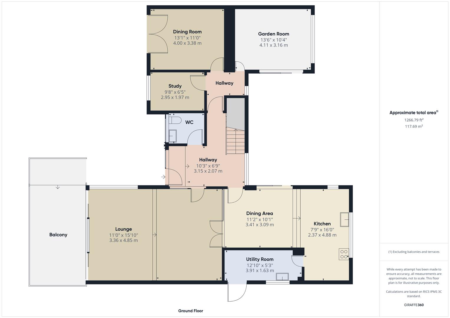 Floorplans For Snuff Mill Walk, Bewdley, Worcestershire