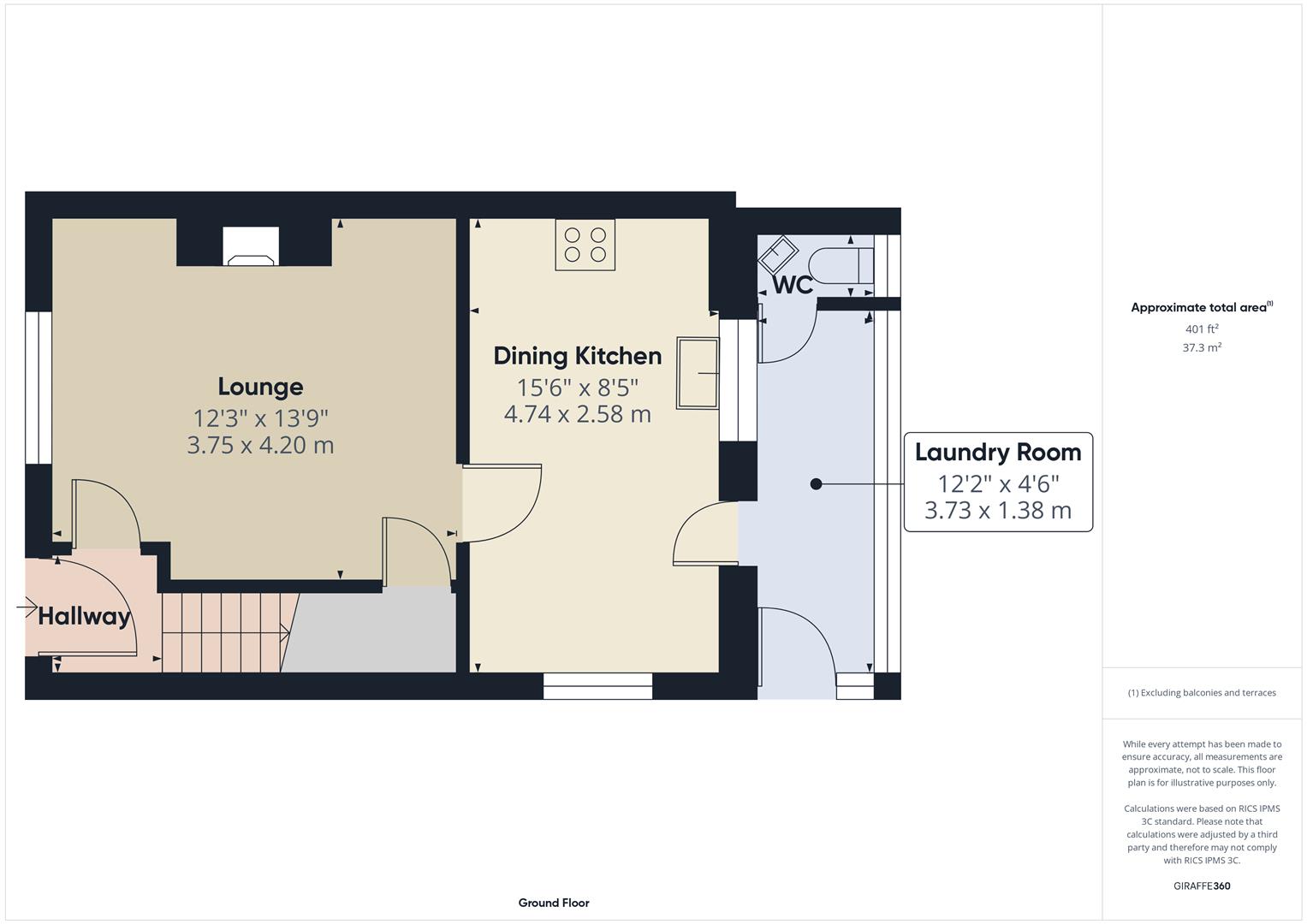 Floorplans For Burltons Terrace, High Street, Bewdley