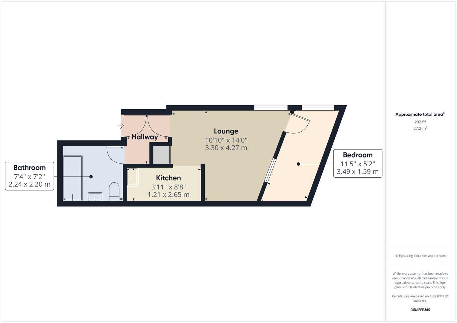 Floorplans For Flat 12a, Furlong Court