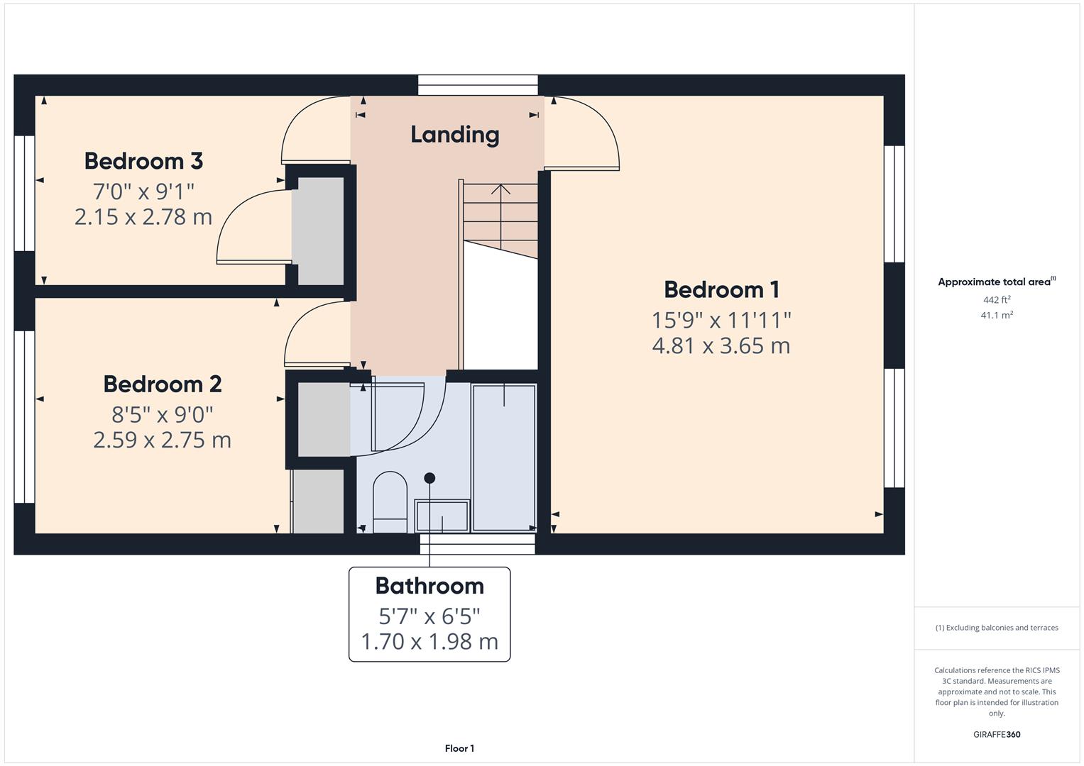 Floorplans For Lambourne Drive, Bewdley