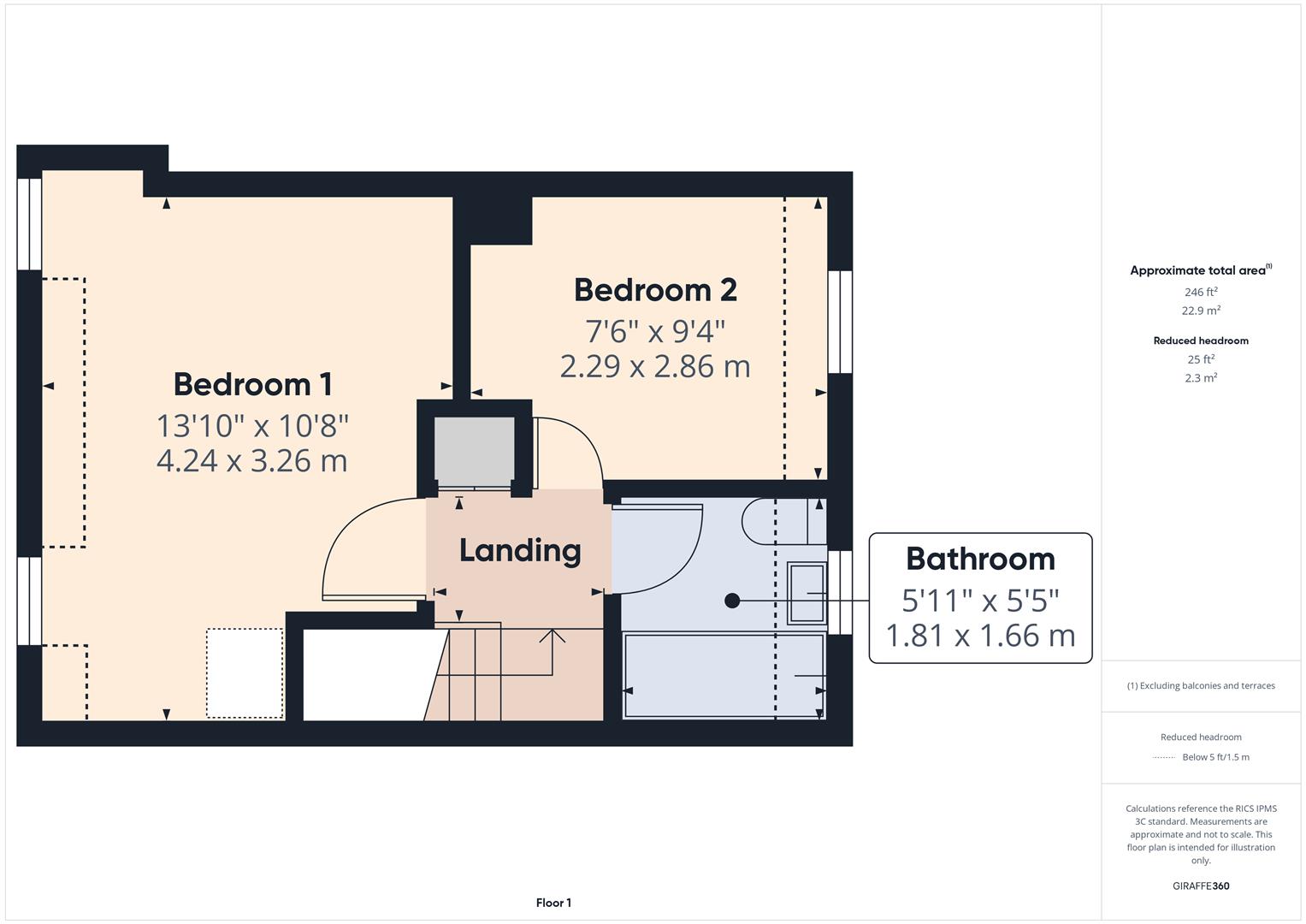 Floorplans For Lax Lane, Bewdley