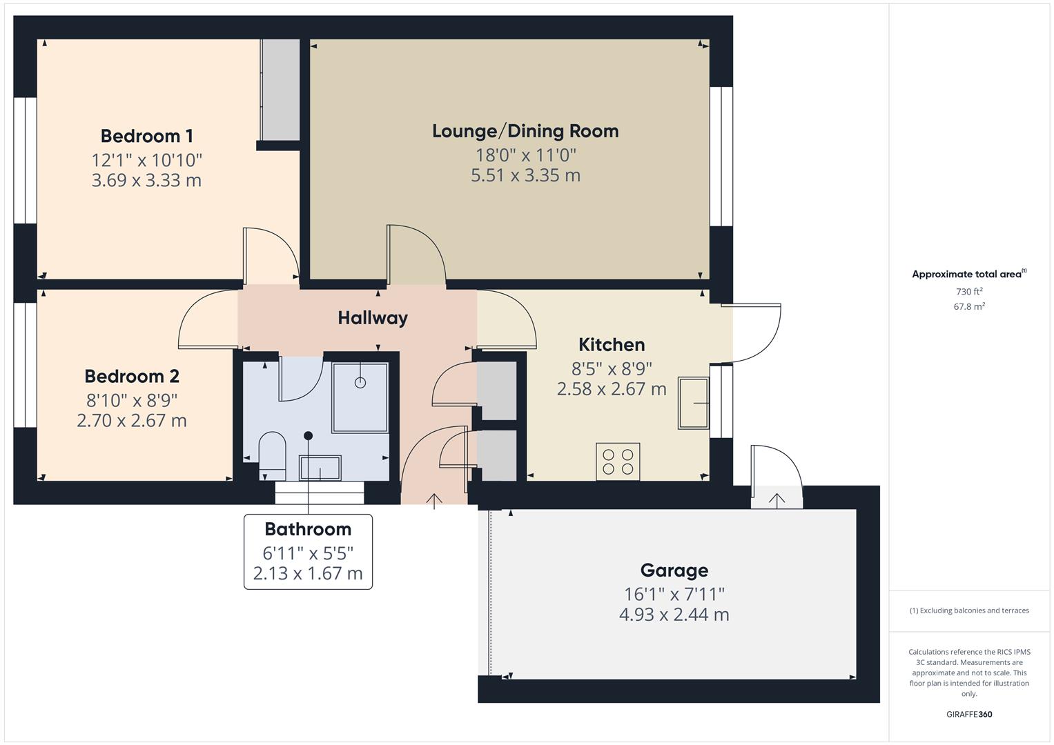Floorplans For Lodge Close, Bewdley