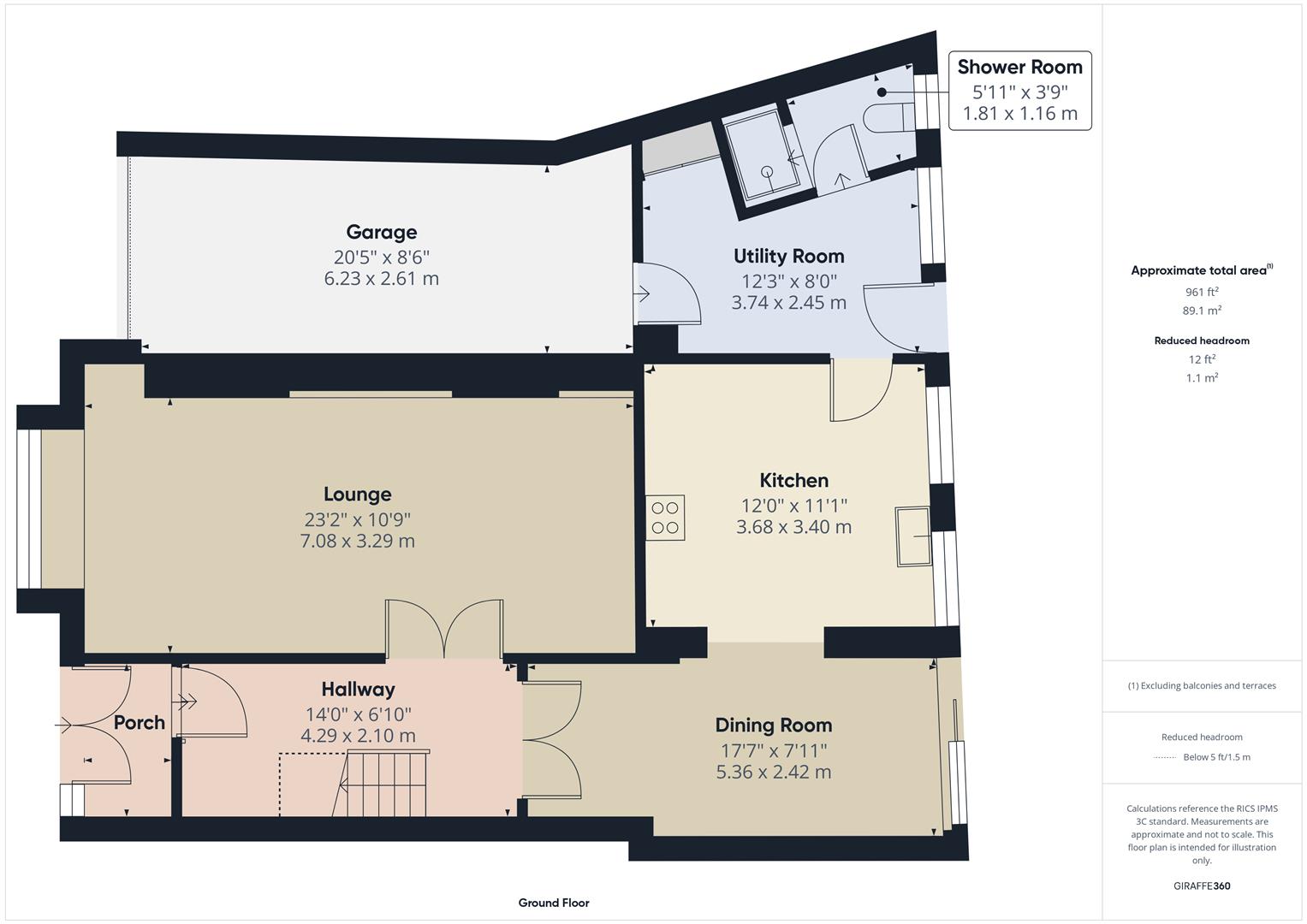 Floorplans For Oakham Crescent, Dudley