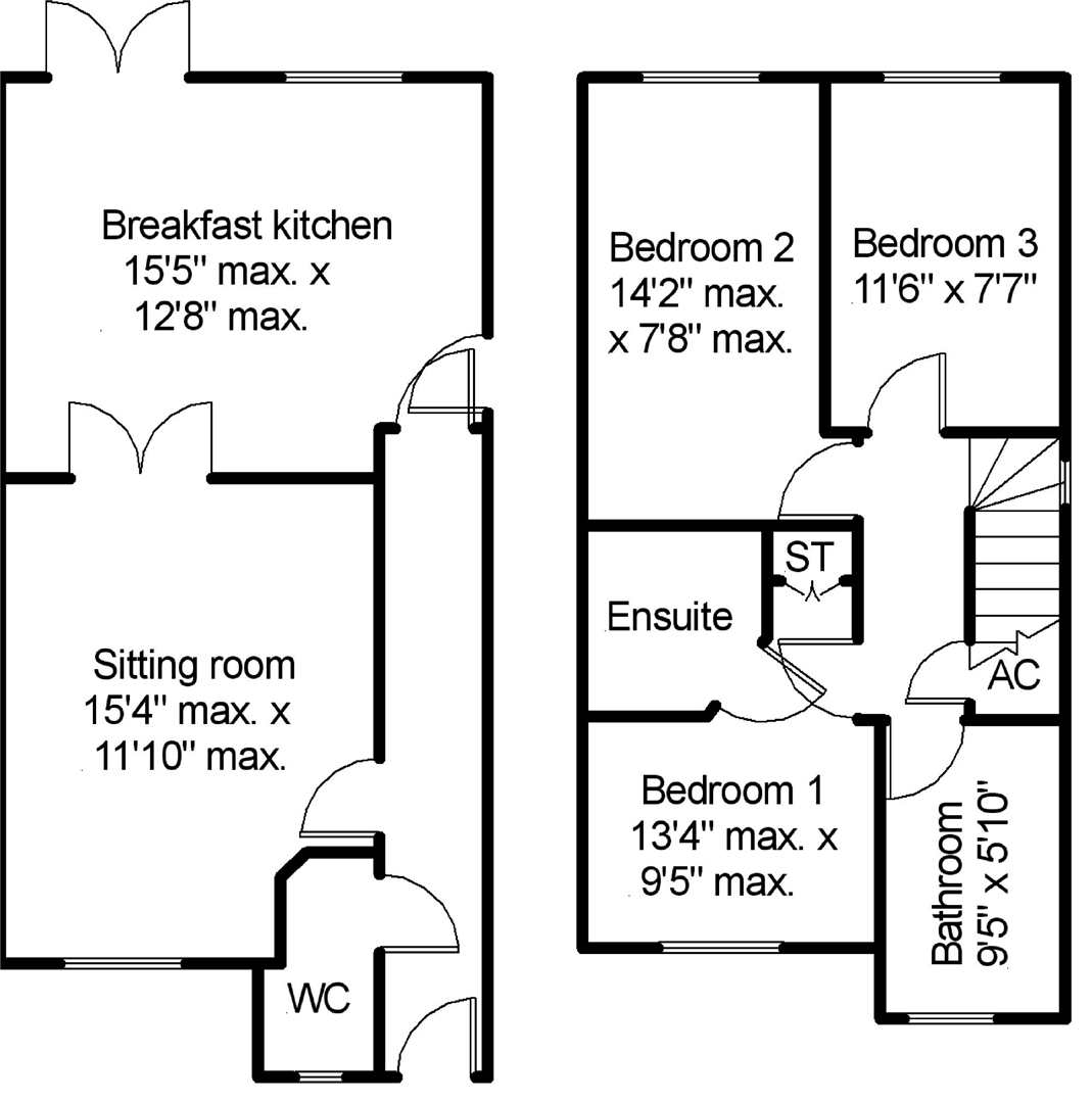 Floorplans For Crystal Gardens, Kinver, Stourbridge