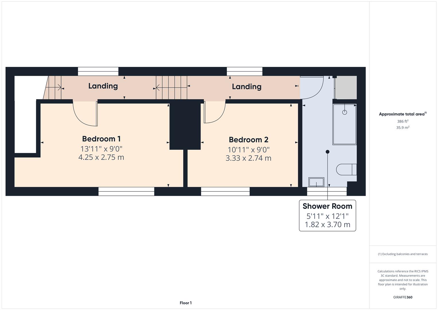Floorplans For High Street, Bewdley