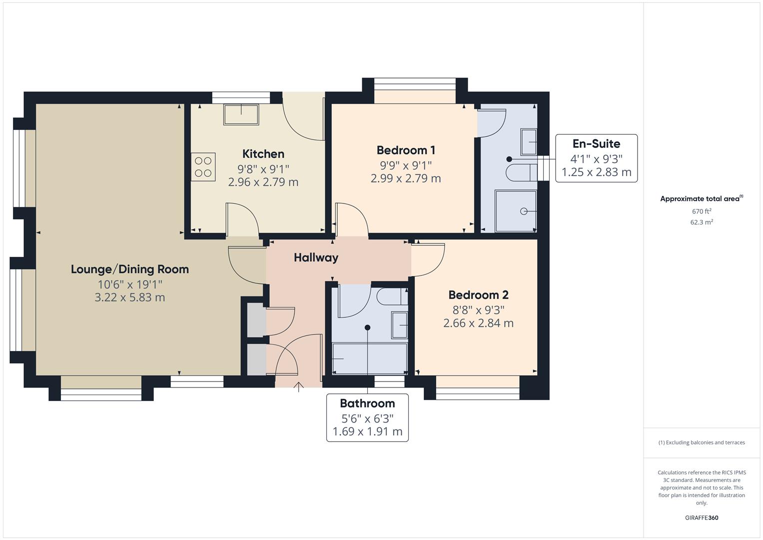 Floorplans For Cleobury Road, Far Forest, Kidderminster