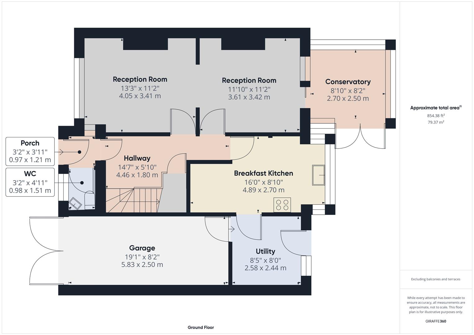 Floorplans For Horton Road, Kinver, Stourbridge