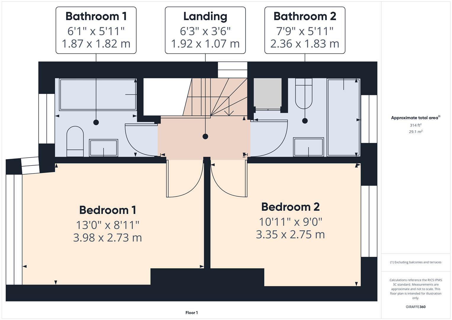 Floorplans For Bruce Road, Kidderminster