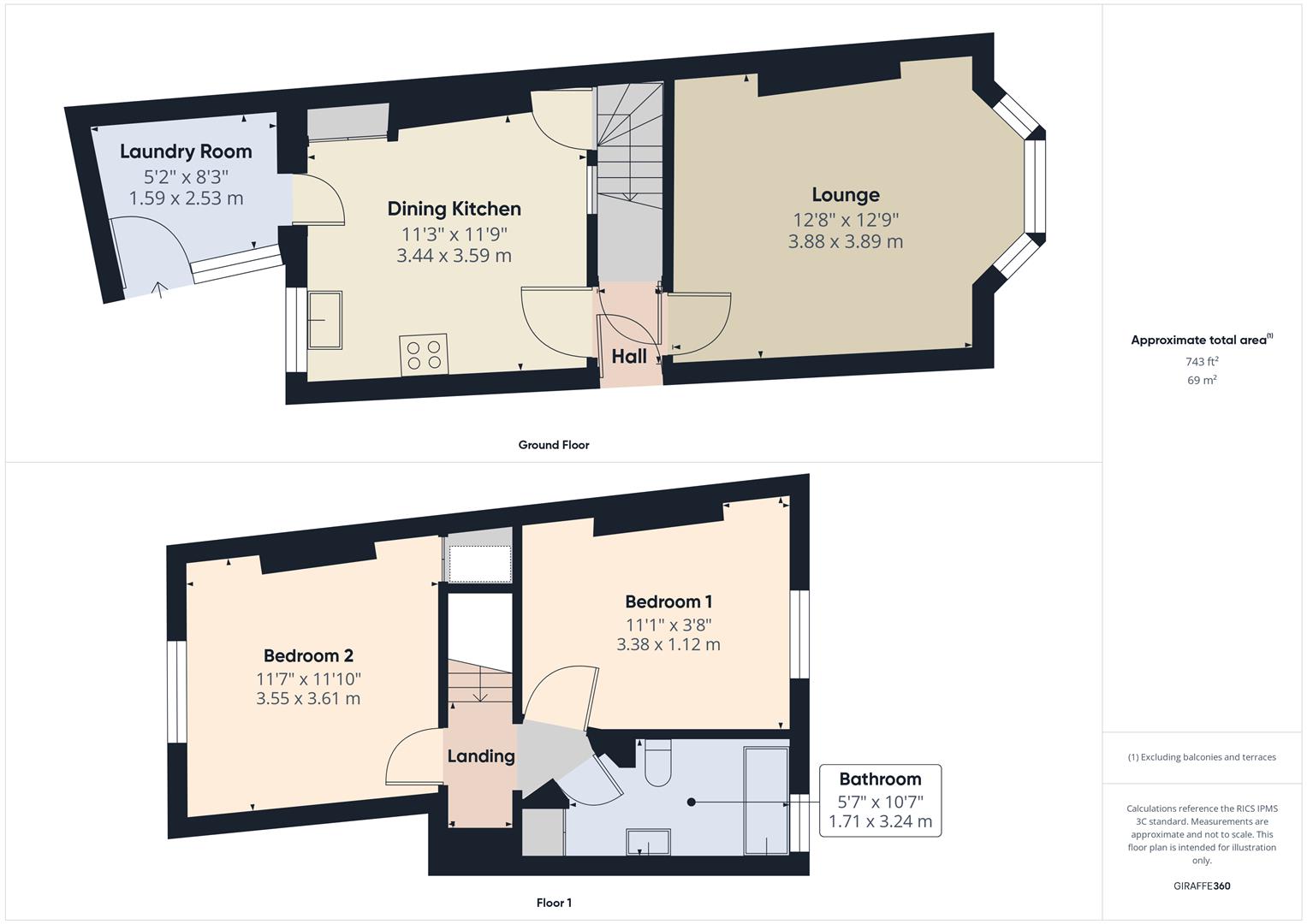 Floorplans For High Street, Kinver, Stourbridge