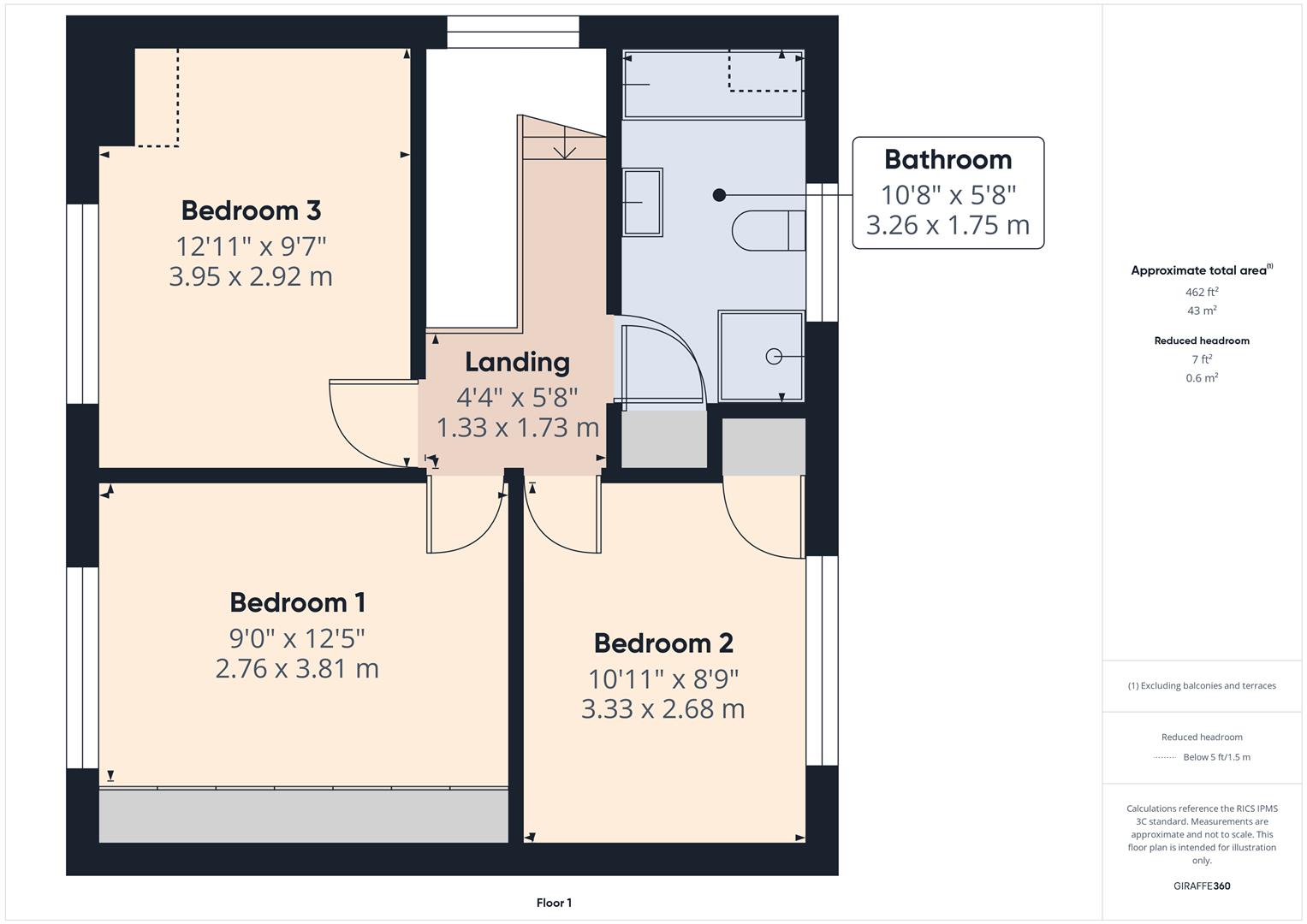 Floorplans For Crundalls Lane, Bewdley