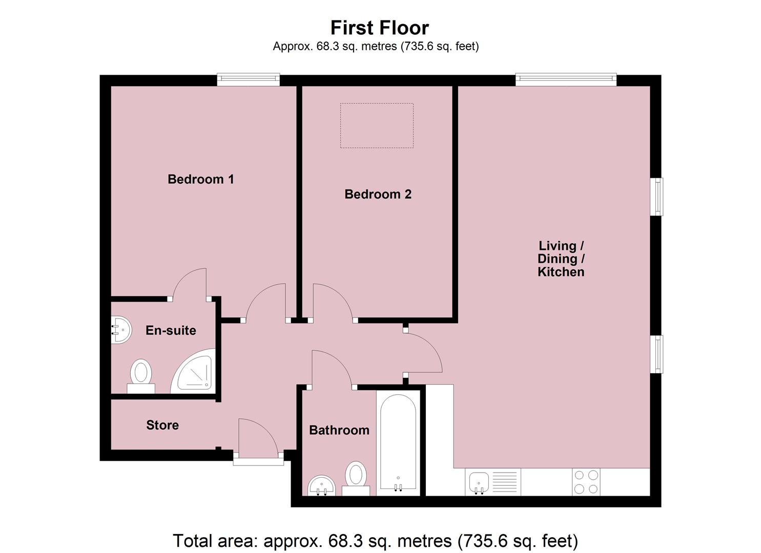 Floorplans For Dog Lane, Bewdley