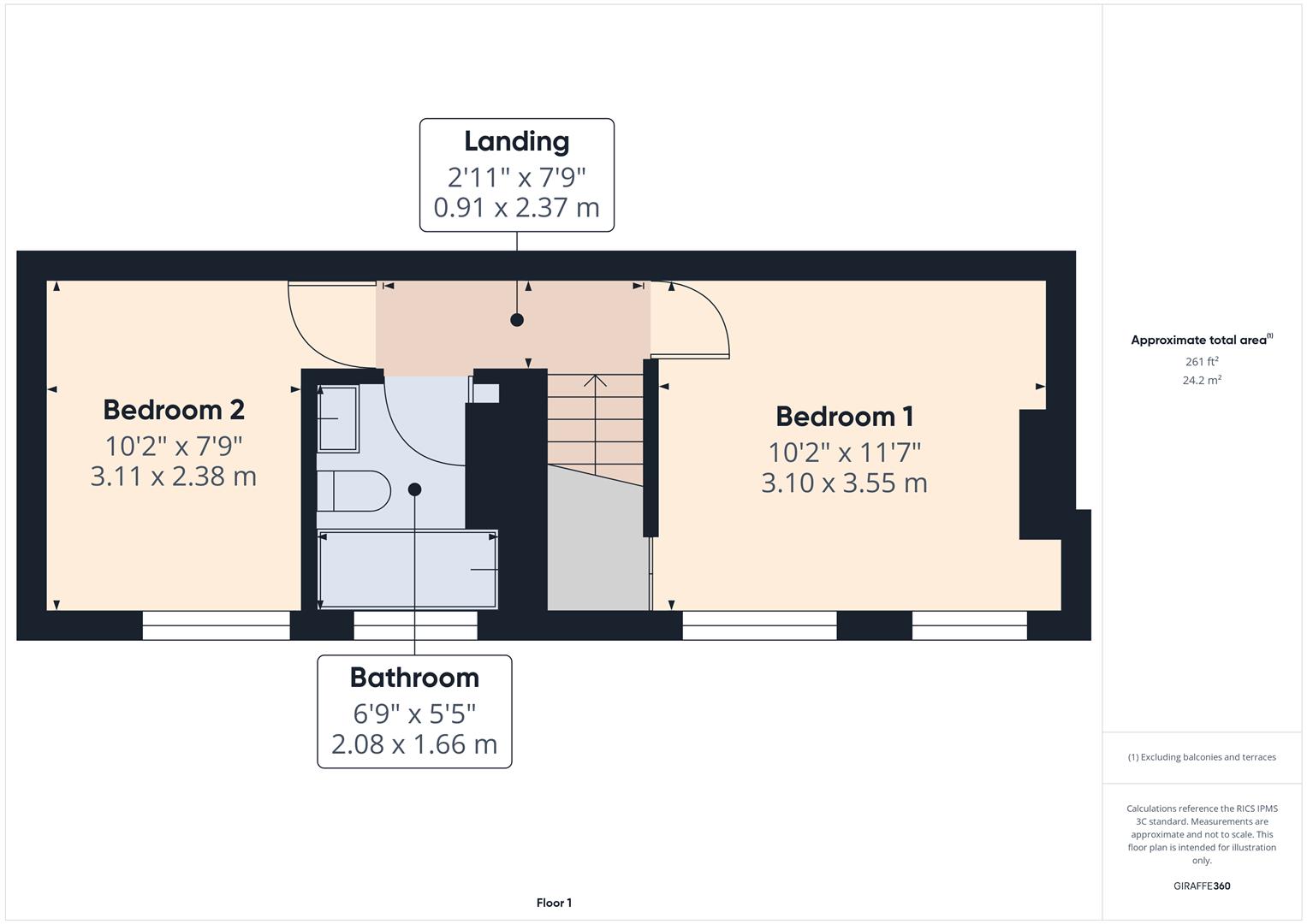 Floorplans For High Street, Bewdley