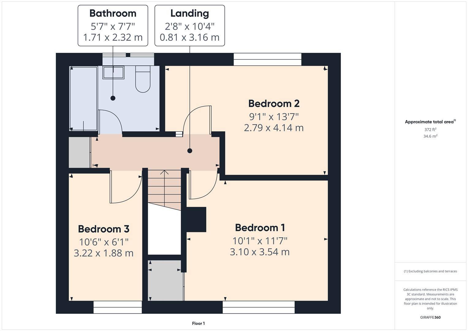 Floorplans For Lincoln Crescent, Kidderminster