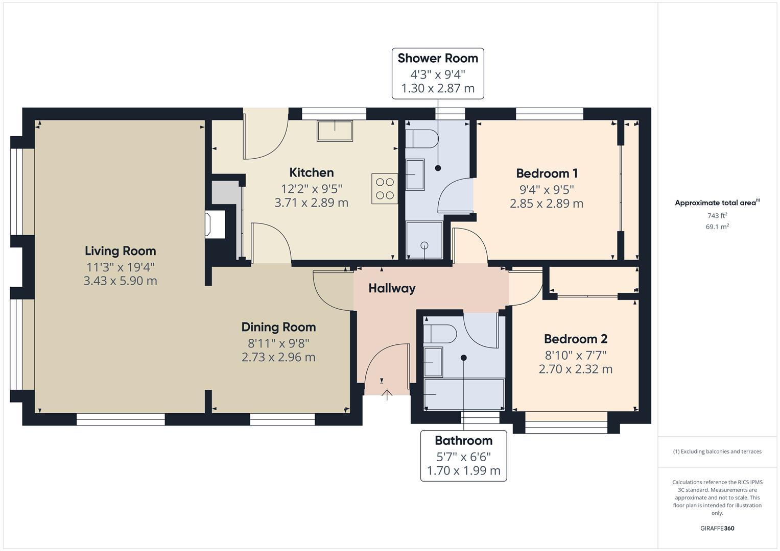 Floorplans For Cleobury Road, Far Forest, Kidderminster