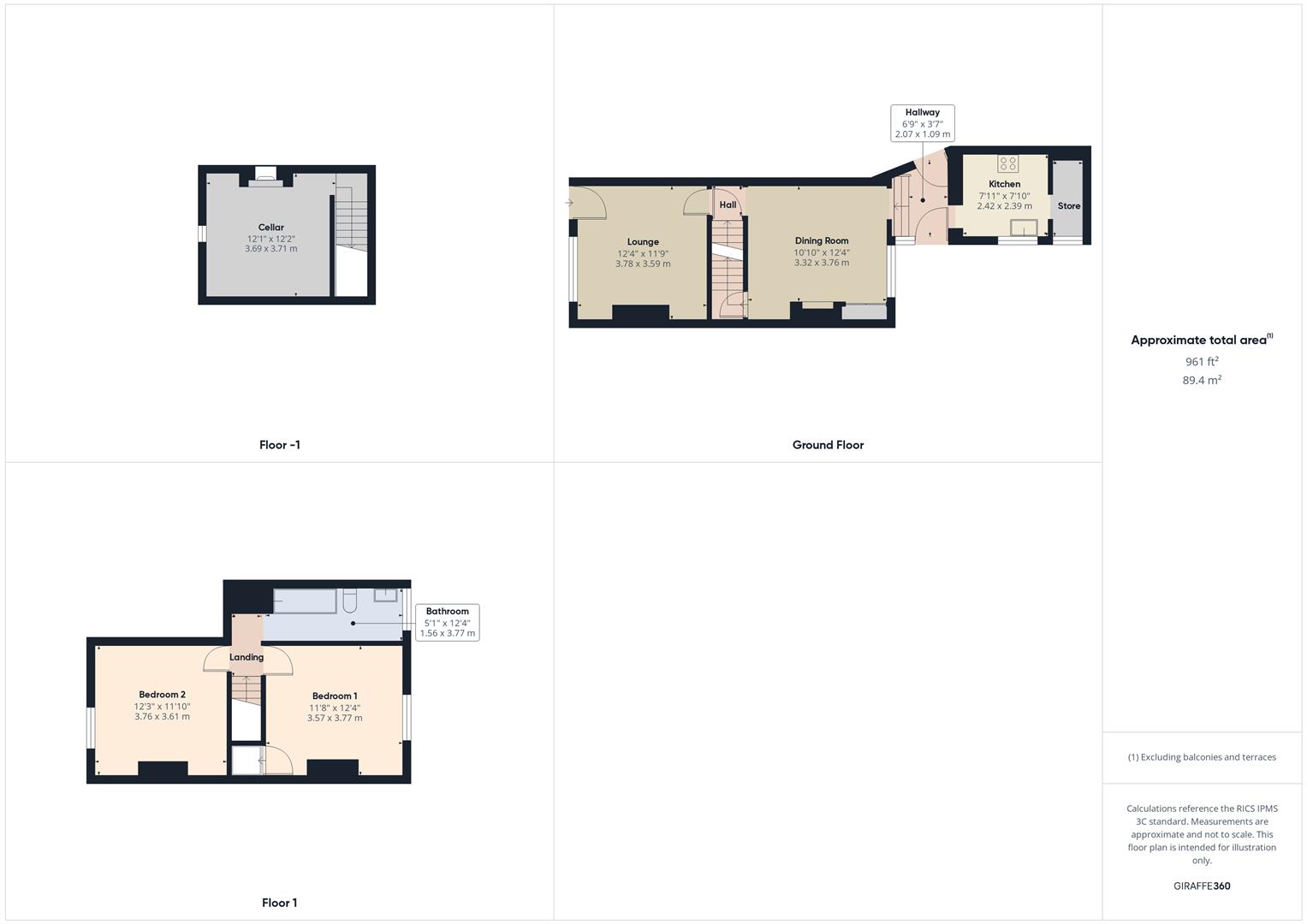 Floorplans For Barr Street, Dudley, West Midlands