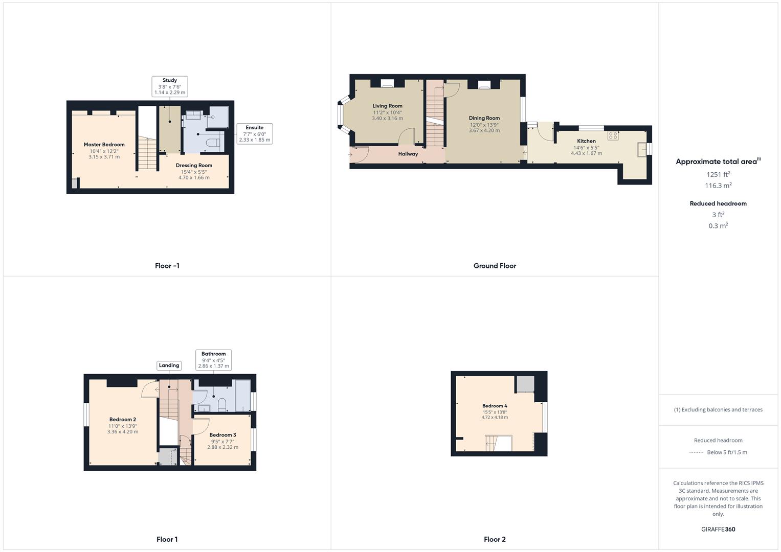 Floorplans For Lea Street, Kidderminster