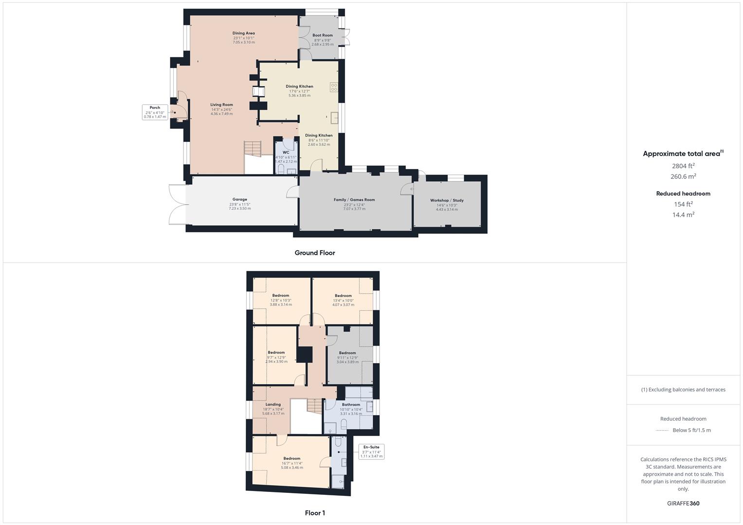 Floorplans For Acacia Avenue, Bewdley, Worcestershire