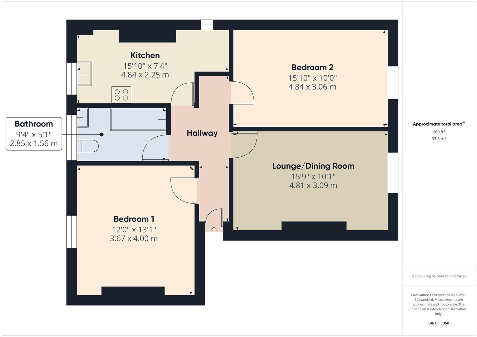 Floorplans For High Street, Wall Heath