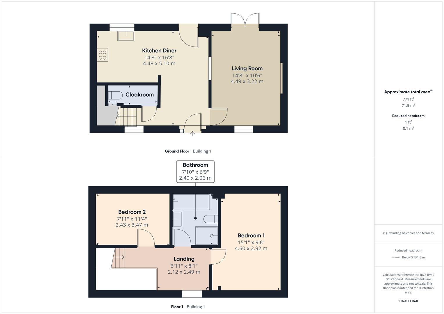Floorplans For Offmore Court, Offmore Farm Close, Kidderminster
