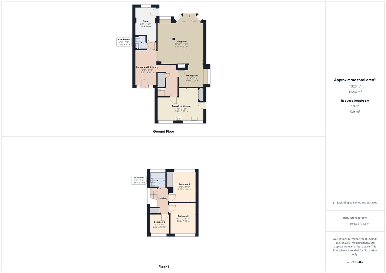 Floorplans For Six Ashes Road, Bobbington, Stourbridge