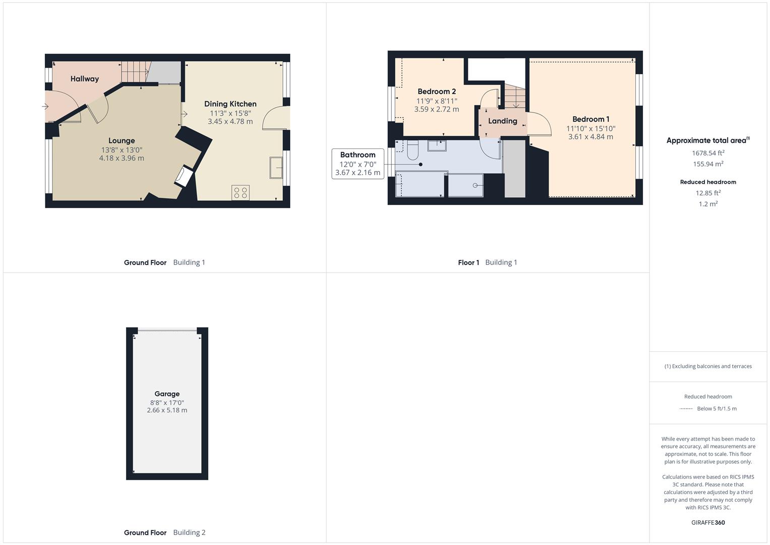 Floorplans For Lax Lane, Bewdley
