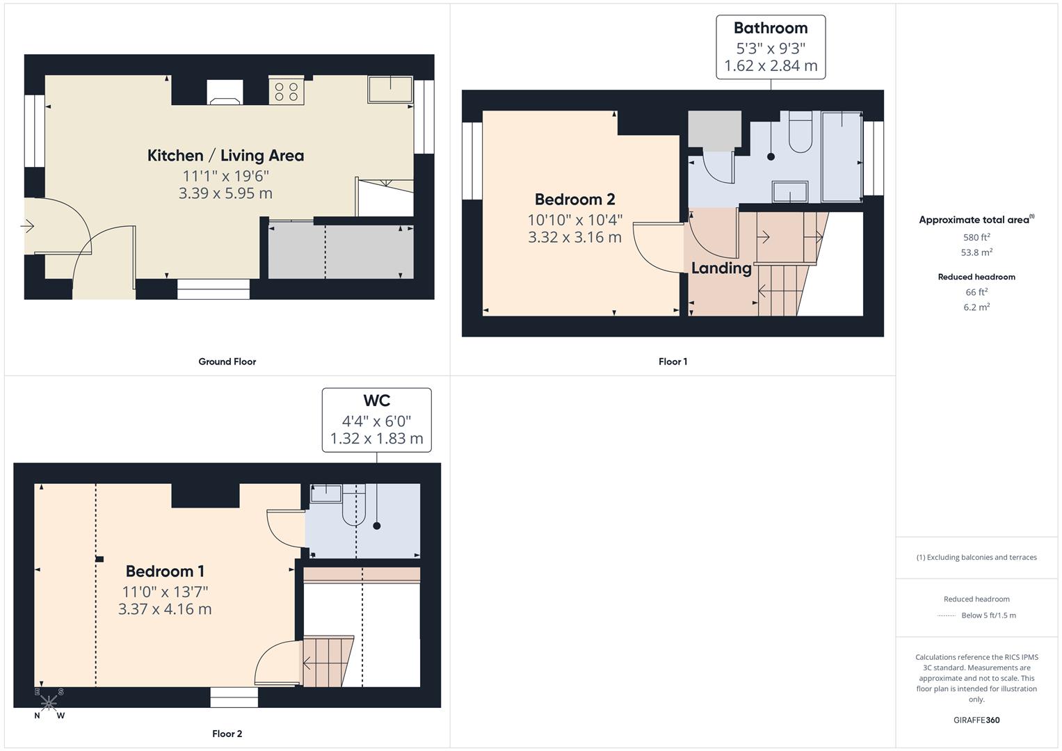 Floorplans For Westbourne Street, Bewdley