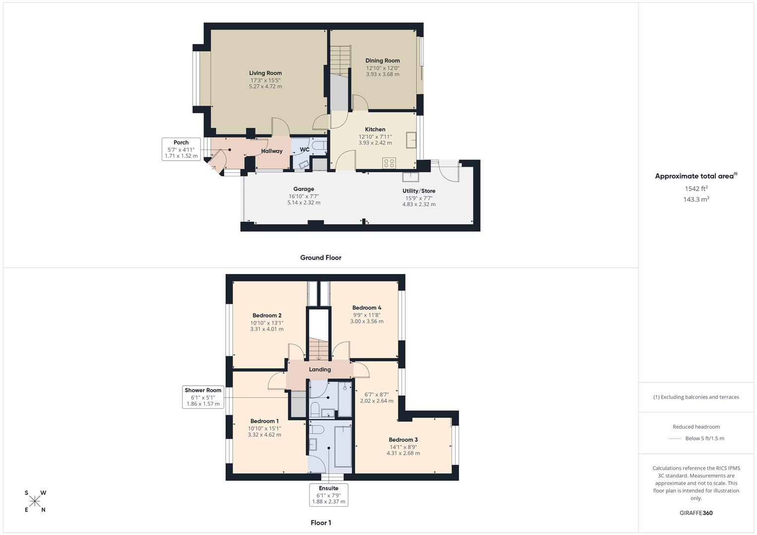 Floorplans For Sandbourne Drive, Bewdley