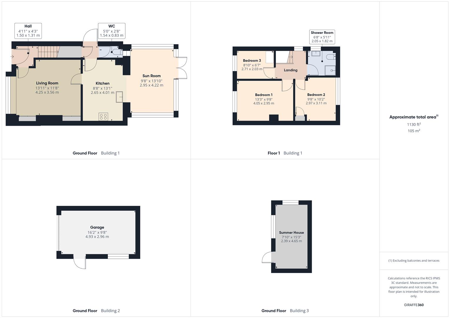 Floorplans For Tudor Road, Bewdley