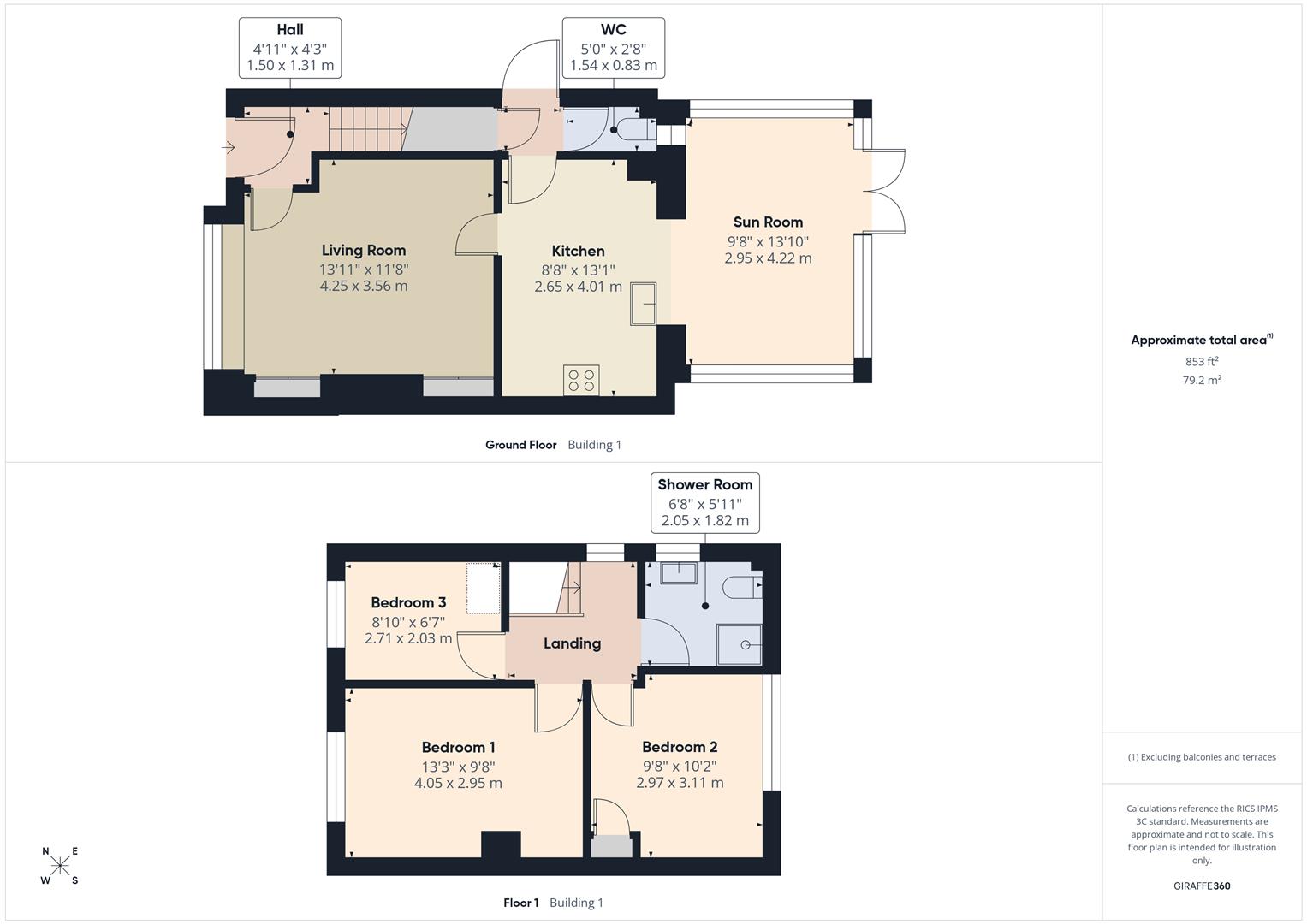 Floorplans For Tudor Road, Bewdley