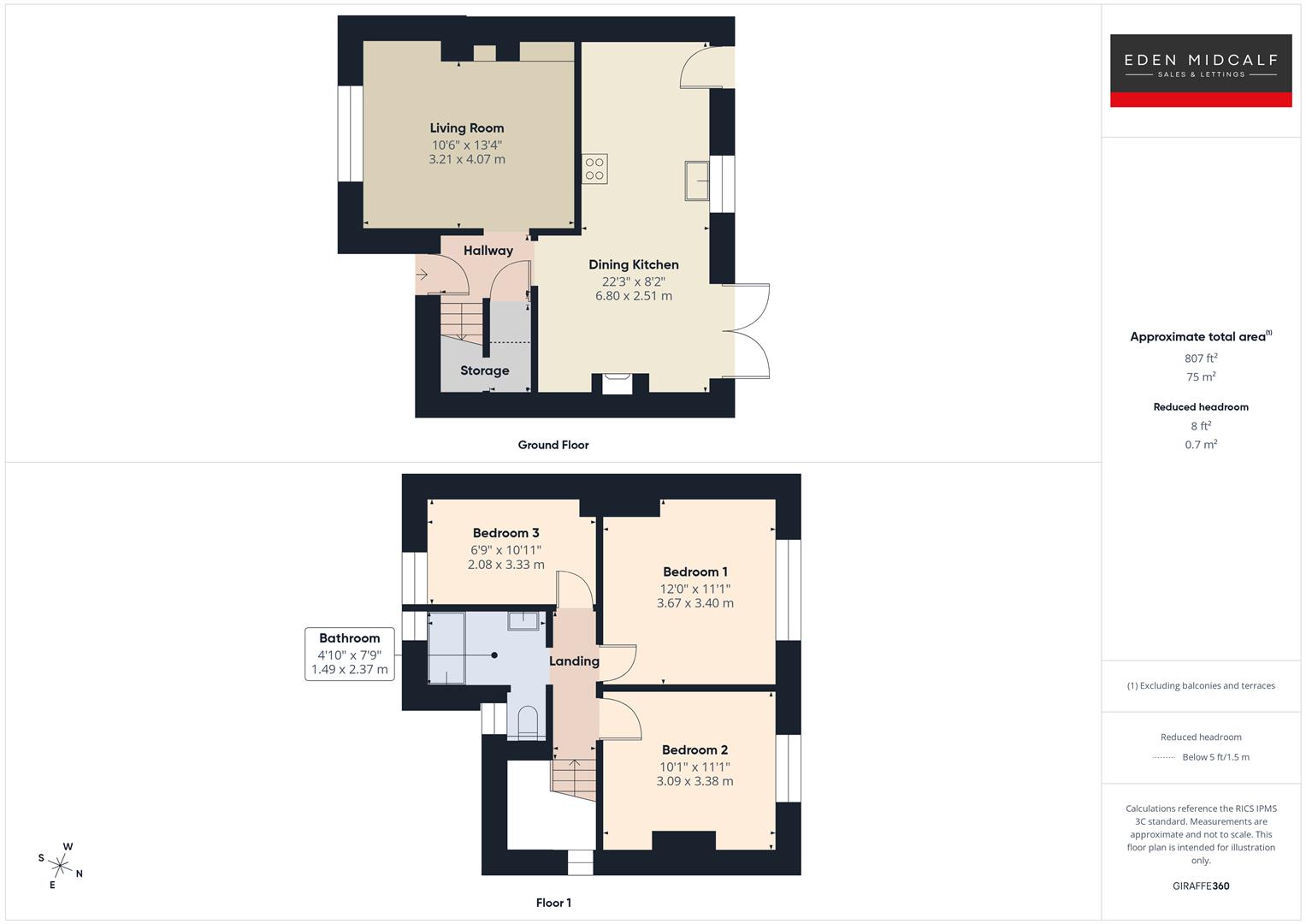 Floorplans For Meddins Lane, Kinver, Stourbridge
