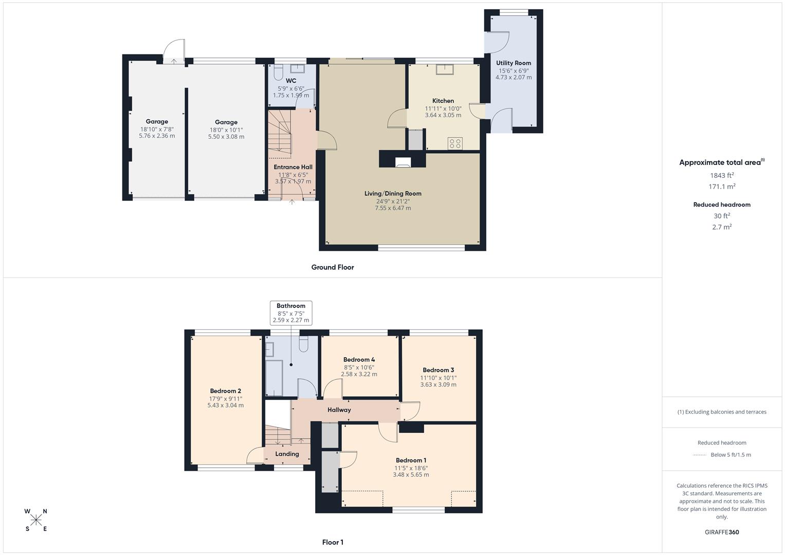 Floorplans For High Clere Drive, Bewdley