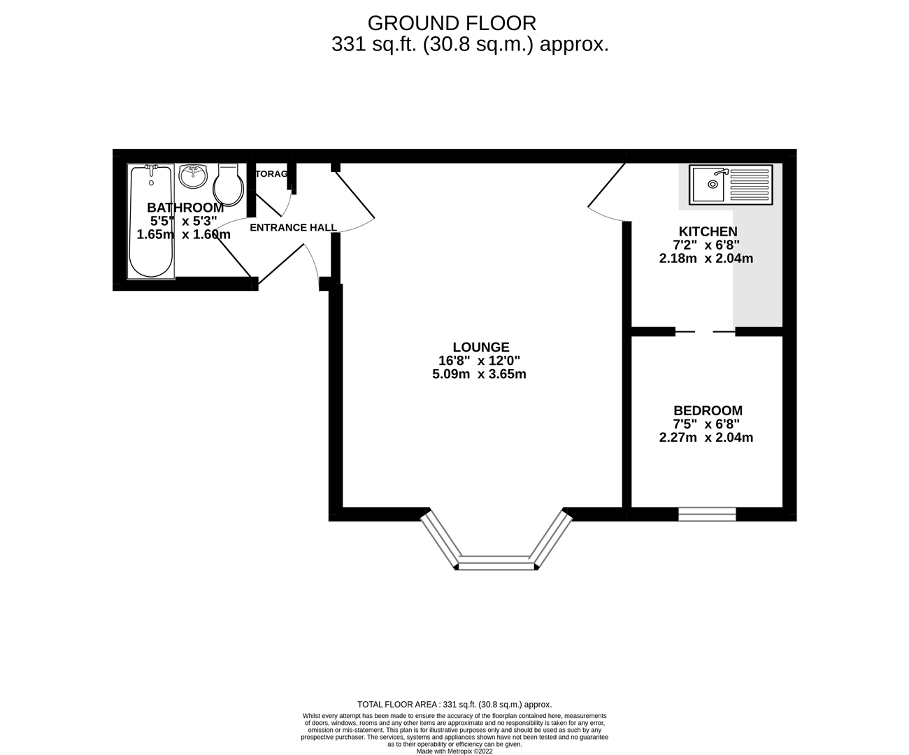 Floorplans For Flat 2, Brockmoor Cottage