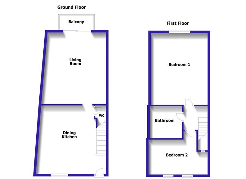Floorplans For Mill Lane, Kidderminster