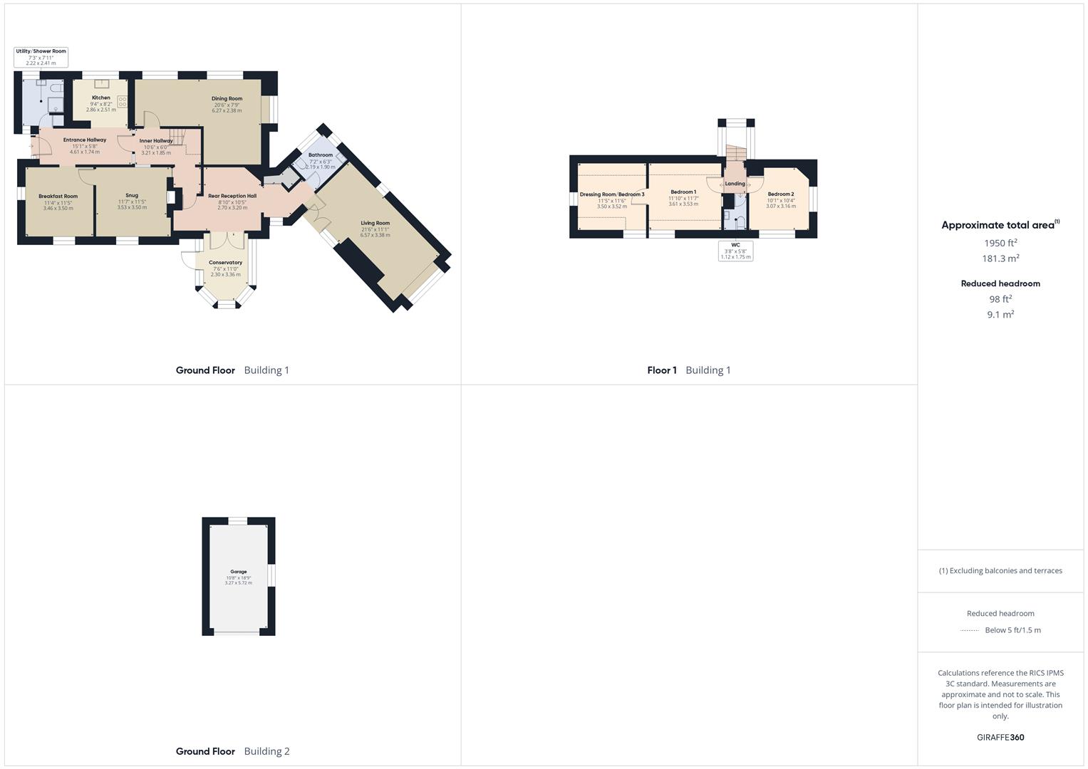 Floorplans For Tenbury Road, Kidderminster