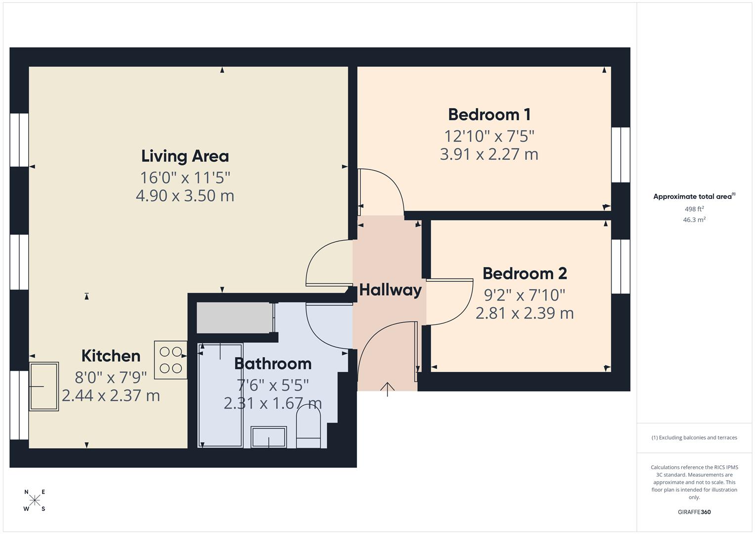 Floorplans For Old Tannery Court, Severnside South, Bewdley