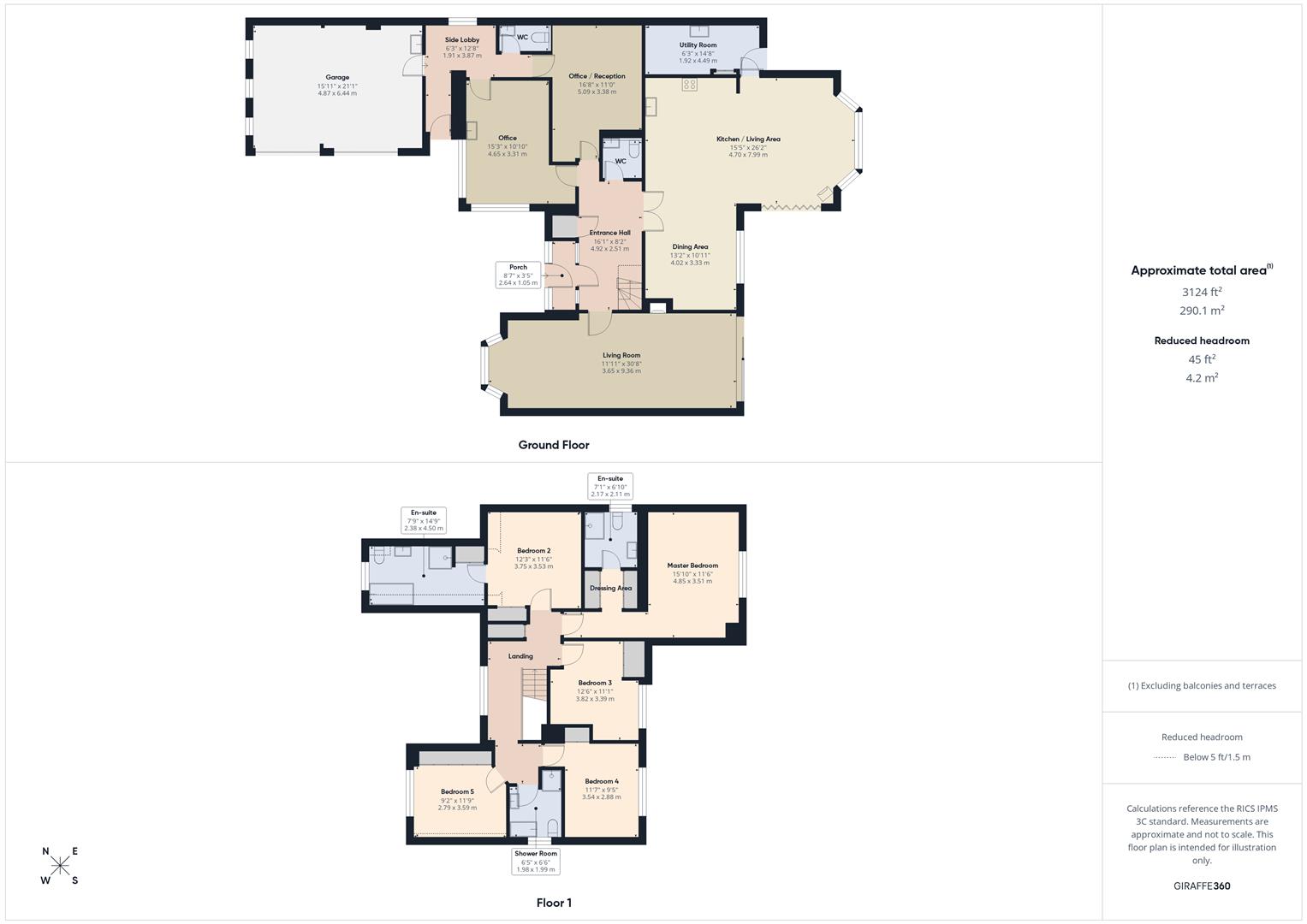 Floorplans For Dunsley Road, Kinver, Stourbridge