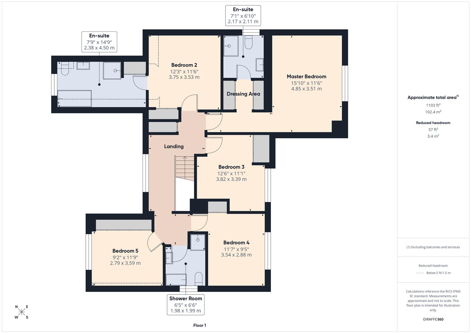 Floorplans For Dunsley Road, Kinver, Stourbridge