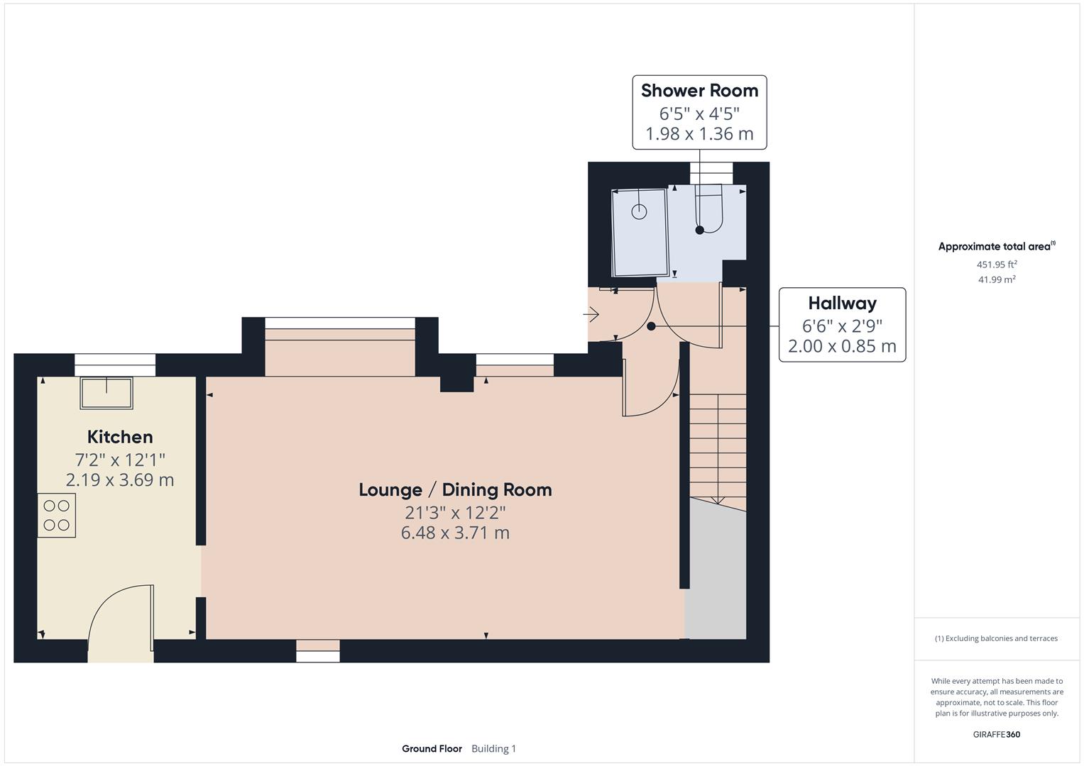 Floorplans For Pump Court, Lax Lane, Bewdley, Worcestershire