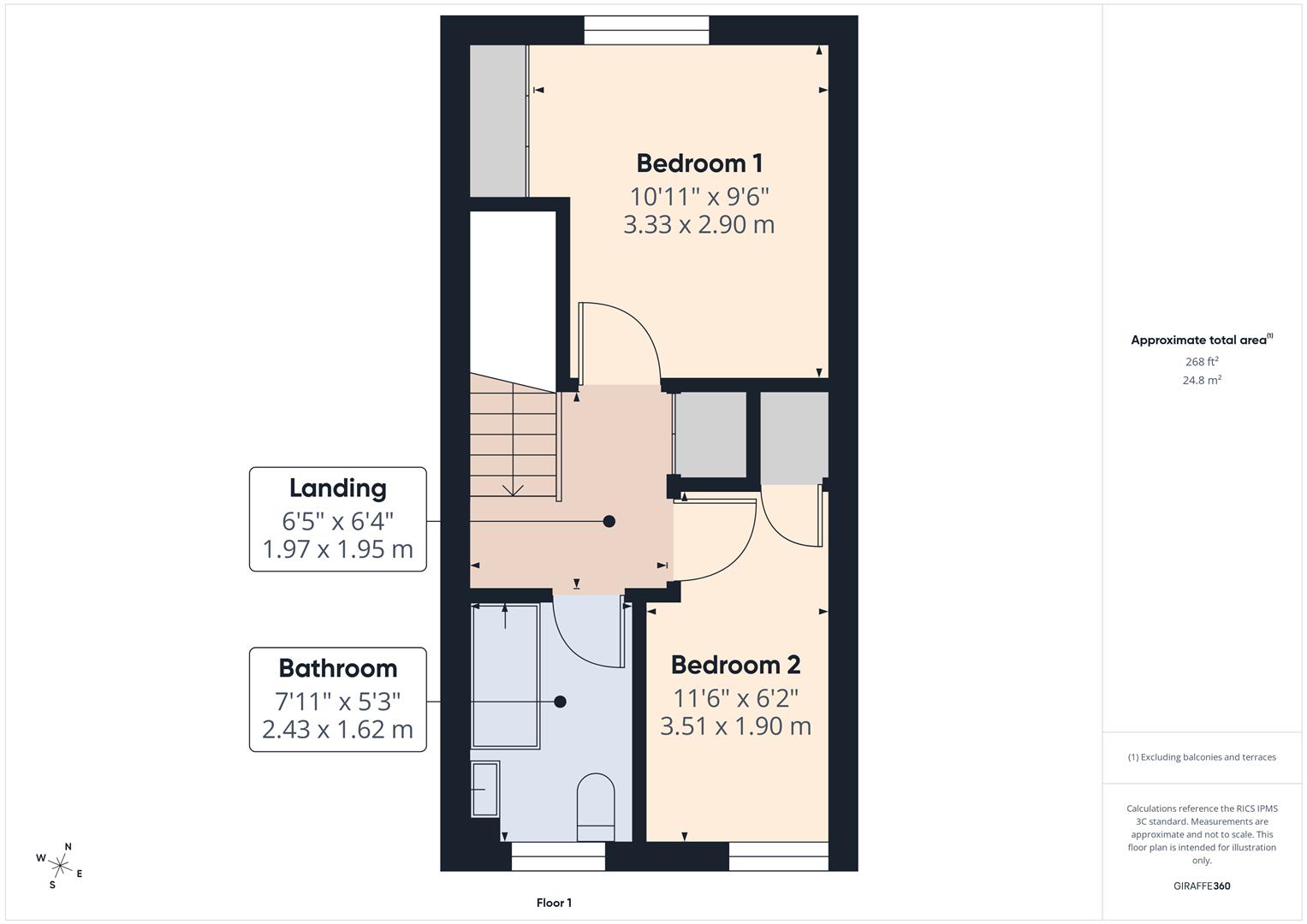 Floorplans For Clensmore Street, Kidderminster