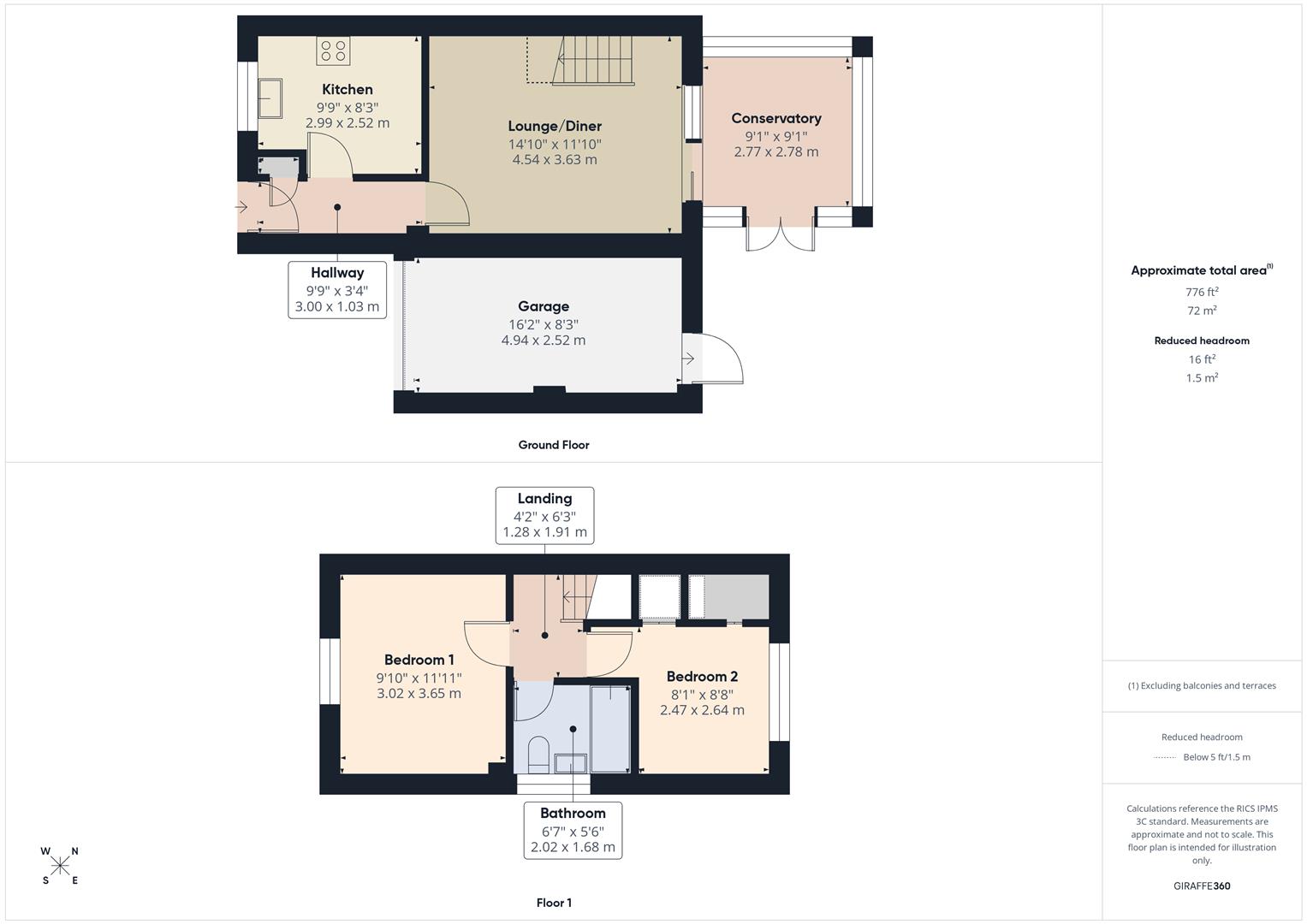 Floorplans For Hunts Rise, Bewdley