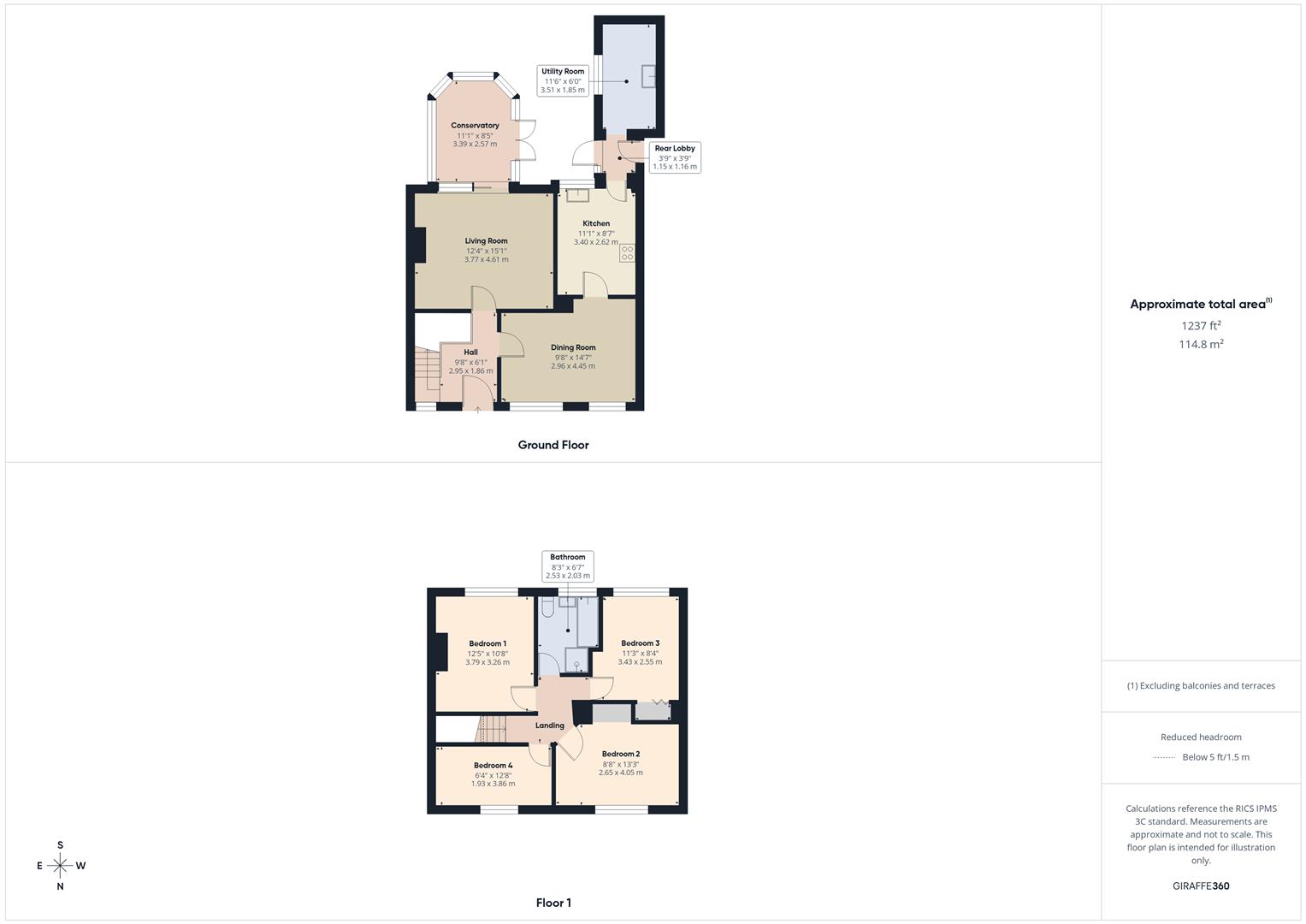 Floorplans For Whittall Drive East, Kidderminster