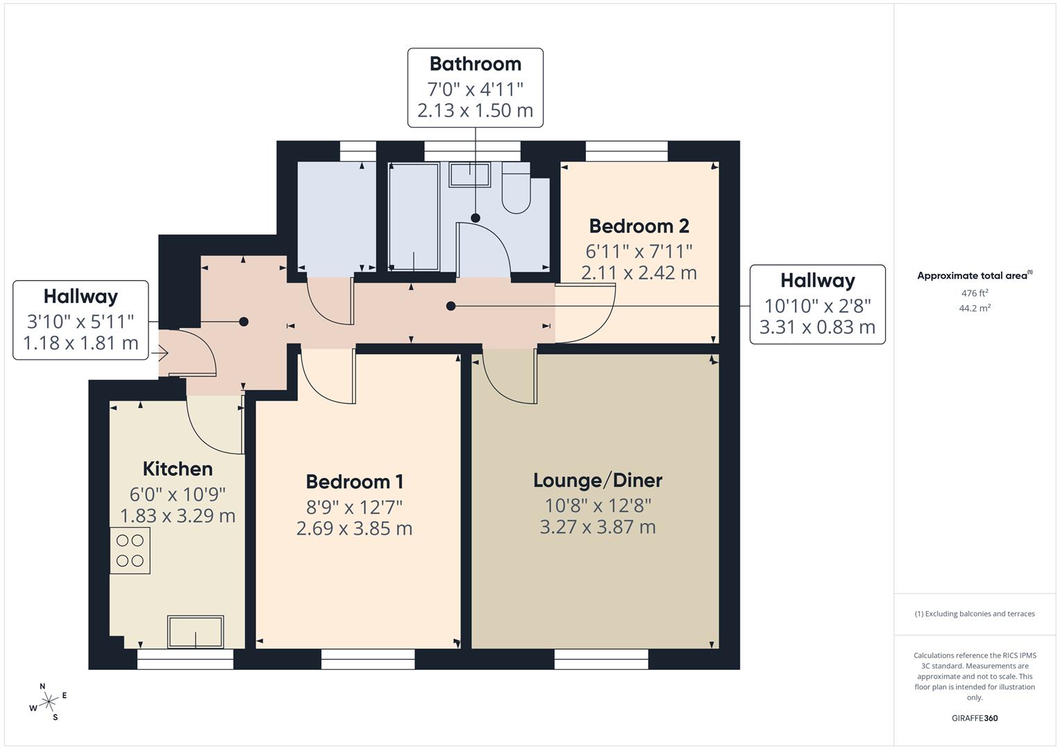 Floorplans For Lodge Close, Bewdley