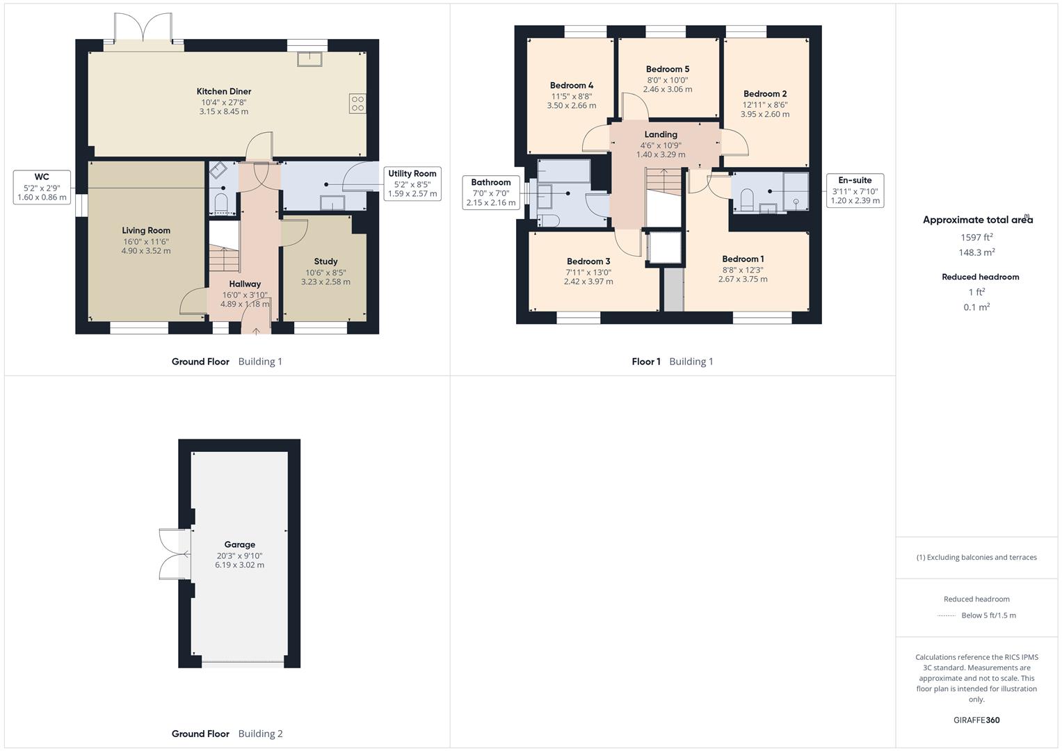 Floorplans For Redcliff Close, Kinver, Stourbridge